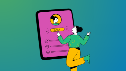 Illustration für Bewerbung